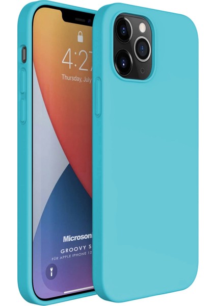 Apple iPhone 12 Pro Max Kılıf Groovy Soft Turkuaz