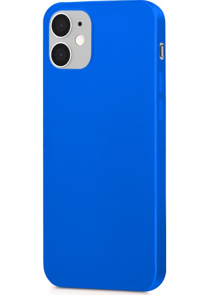Matte Silikon Apple iPhone 12 Kılıf Mavi fiyatları