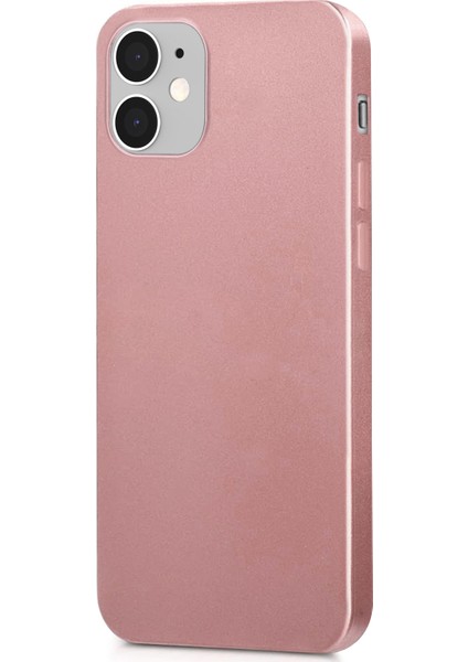 Matte Silikon Apple iPhone 12 Mini Kılıf Rose Gold