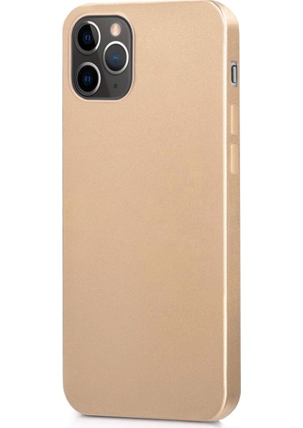 Matte Silikon Apple iPhone 12 Pro Kılıf Gold