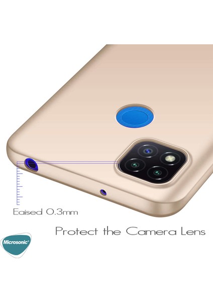 Matte Silikon Xiaomi Redmi 9c Kılıf Gold