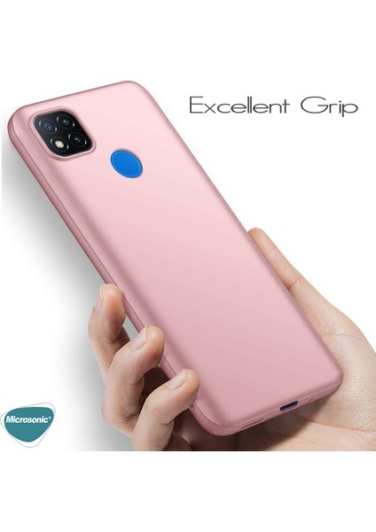 Matte Silikon Xiaomi Redmi 9c Kılıf Gold