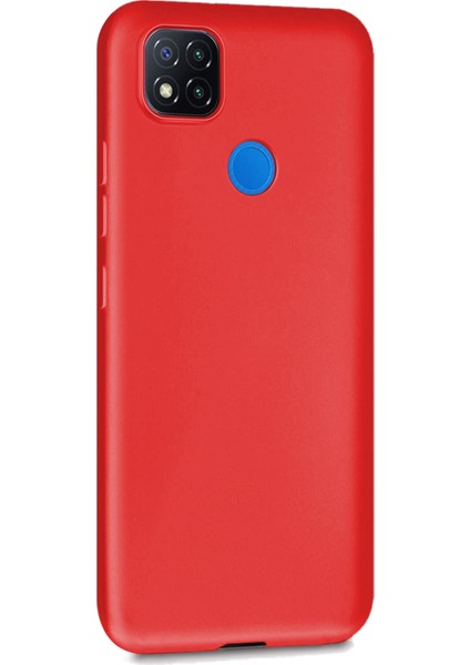 Matte Silikon Xiaomi Redmi 9c Kılıf Kırmızı