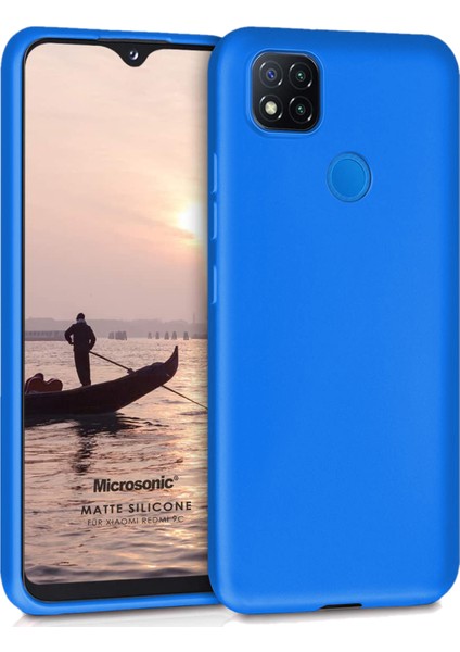 Matte Silikon Xiaomi Redmi 9c Kılıf Mavi