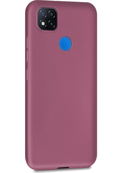 Matte Silikon Xiaomi Redmi 9c Kılıf Mor