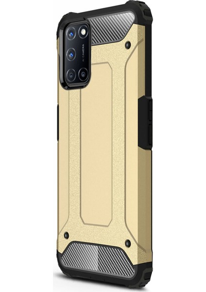 Oppo A52 Kılıf Rugged Armor Gold