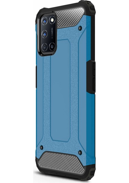 Oppo A52 Kılıf Rugged Armor Mavi