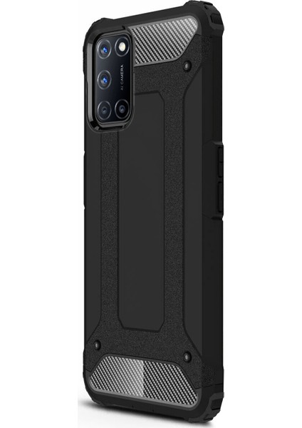 Oppo A92 Kılıf Rugged Armor Siyah