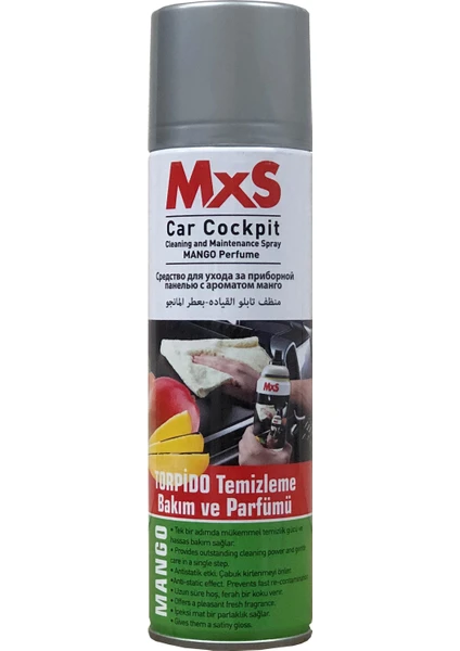 Mxs Oto Parfümlü Araç Torpido Temizleyici Mango Aromalı 220 ml