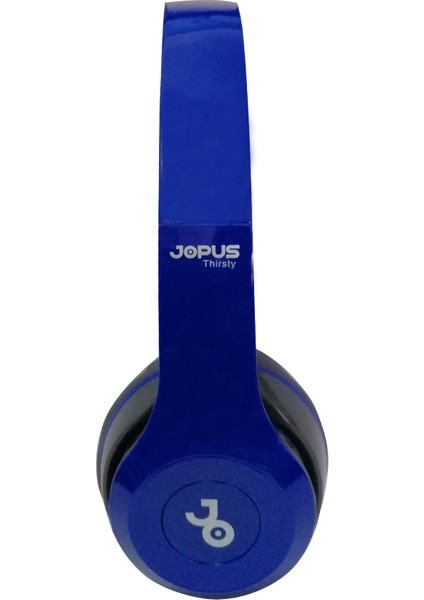 Thirsty Kablosuz Kulak Üstü Bluetooth Kulaklık - Mavi