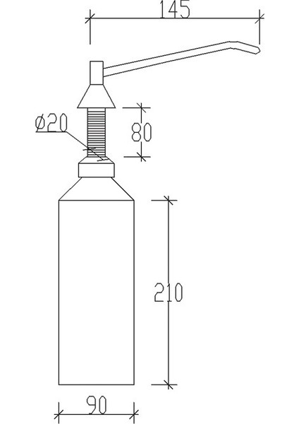 Ankastre Sıvı Sabunluk 1000 ml