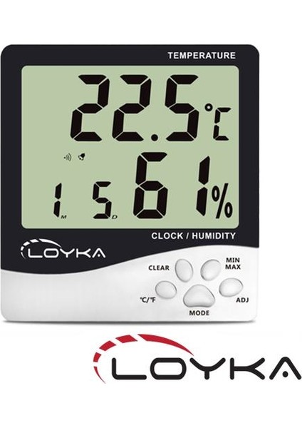 Nem ve Sıcaklık Ölçer Loyka H100+