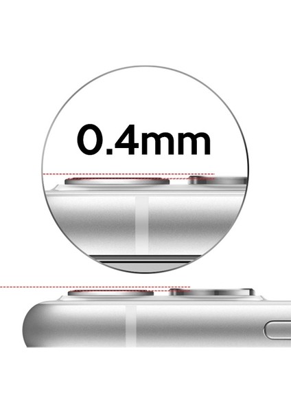 Apple iPhone 11 6.1 Kamera Lens Koruyucu Aluminium 2 Adet AL-32966