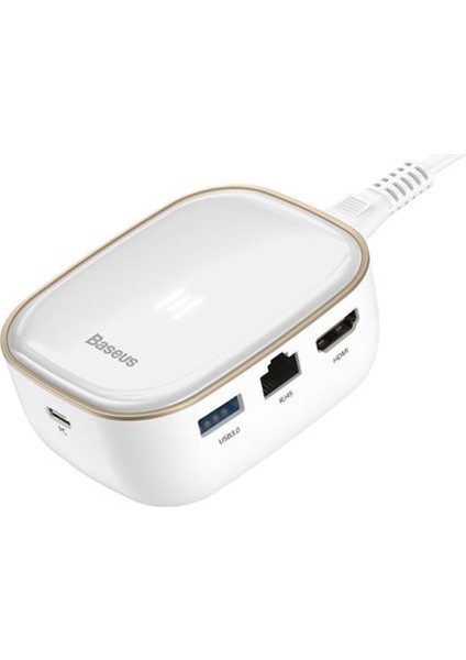 6 in 1 USB Type-C Çok Fonksiyonlu HUB, B 3.0,RJ45,HDMI,SD,MICRO Sd) 60W