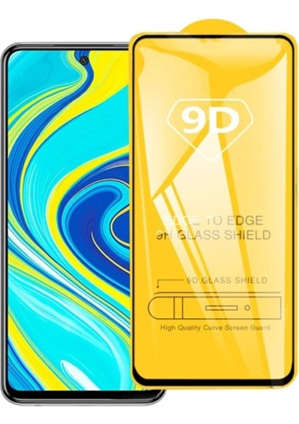 Redmi Note 9 Pro 9D Full Glue Tempered Cam Ekran Koruyucu AL-32940
