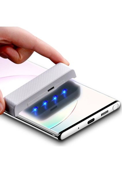 Samsung Galaxy Note 20 Full Uv Liquid + Uv Işık 3D Cam Ekran Koruyucu AL-32737 modelleri