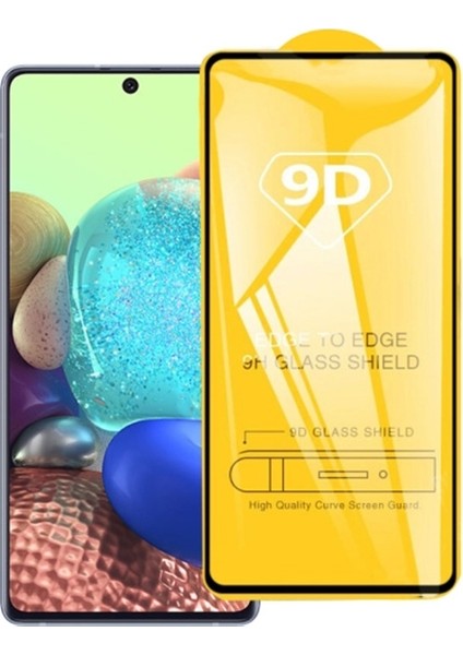 Samsung Galaxy A71 9D Full Glue Tempered Cam Ekran Koruyucu AL-32931