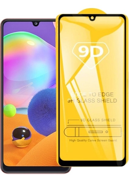 Samsung Galaxy A31 9D Full Glue Tempered Cam Ekran Koruyucu AL-32932