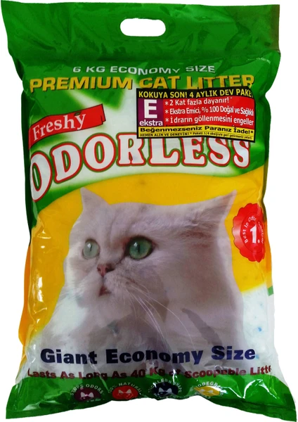 Odorless Ekstra Kristal Kedi Kumu 6 Kg