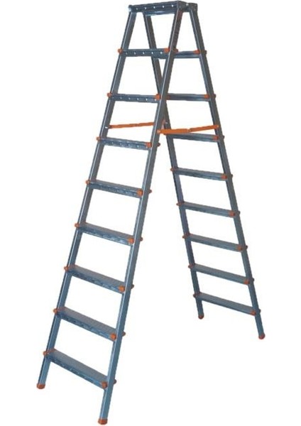 Çift Çıkışlı Profil Merdiven 9+9 Basamaklı