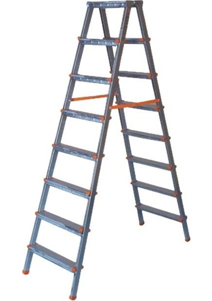 Çift Çıkışlı Profil Merdiven 8+8 Basamaklı
