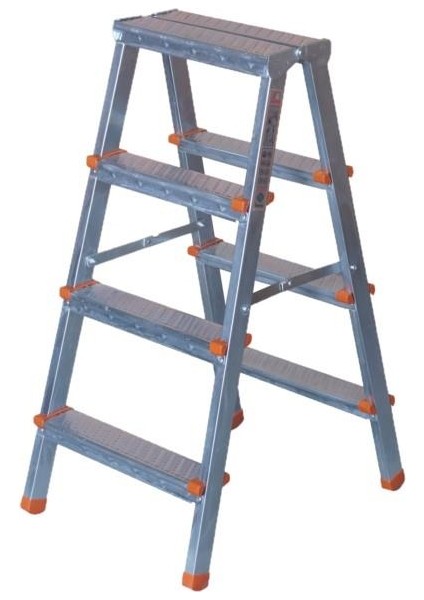 Çift Çıkışlı Profil Merdiven 4+4 Basamaklı
