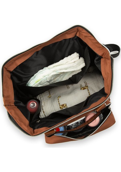 Taba Baby Bag Baskılı Cepli Anne Bebek Bakım Sırt Çantası indirimleri