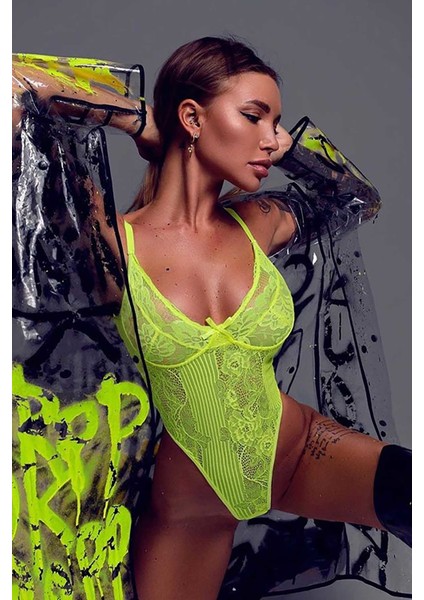 Merry See Sexy Body Fantazi Iç Giyim Sarı L