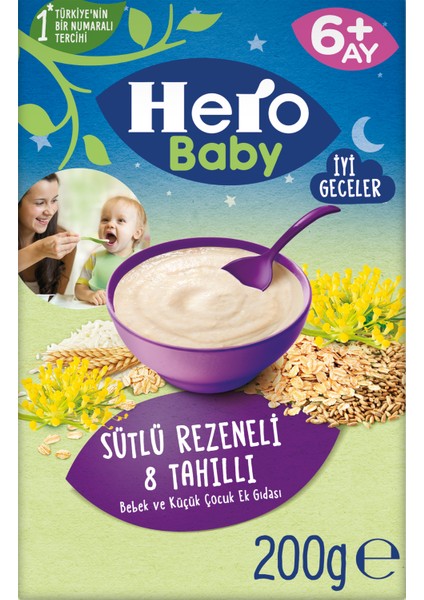 Sütlü Rezeneli 8 Tahıllı Kaşık Mama ve Karışık Meyveli Yulaflı Kavanoz Mama Ek Besin Paketi modelleri