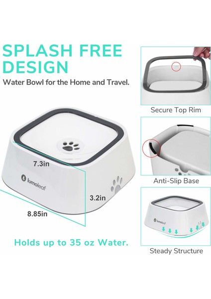 Kedi/Köpek Sıçrama Korumalı Su Kabı fırsatları