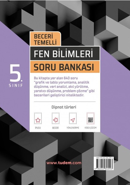 Tudem Yayınları 5. Sınıf Fen Bilimleri Beceri Temelli Soru Bankası