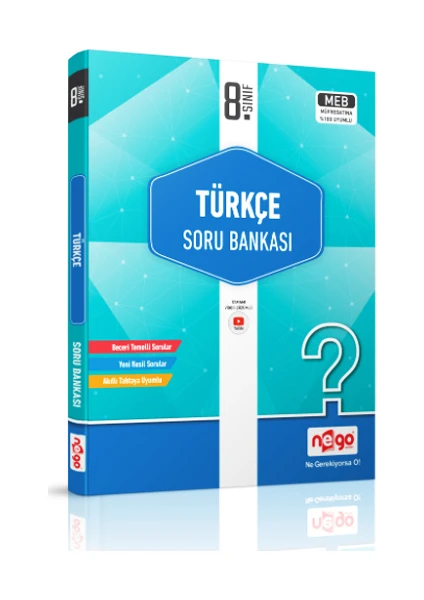 Nego Yayınları  8. Sınıf Türkçe Soru Bankası