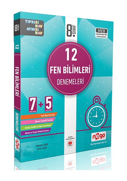 8. Sınıf Fen Bilimleri 12'li Branş Deneme