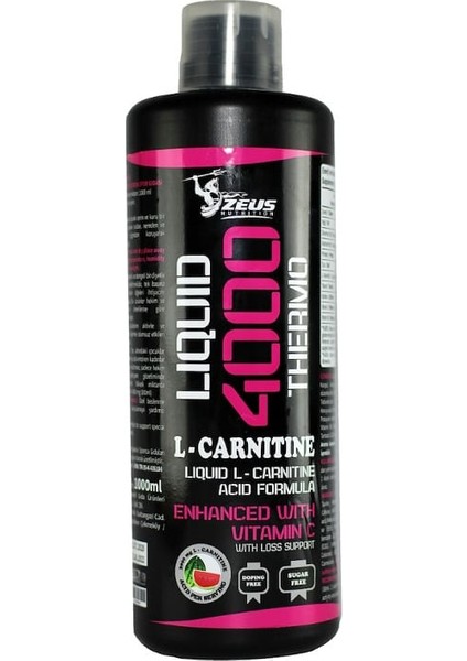 Zeus Nutrition L-Carnitin Liquid 1000 ml 4000 mg