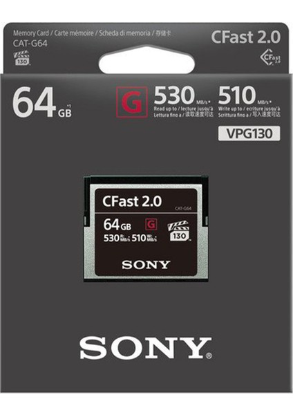 Cfast CAT-G64 64 GB 530 Mb/sn Hafıza Kartı