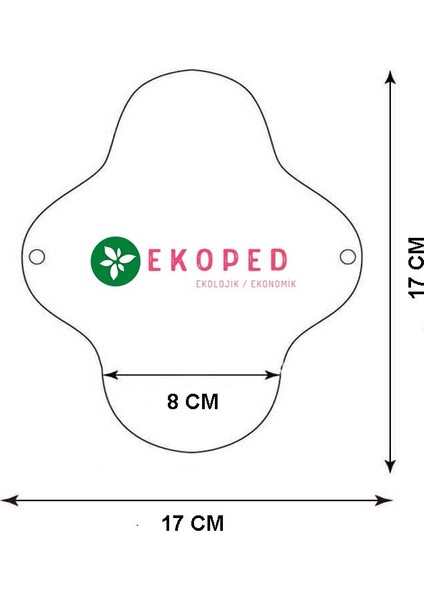 Doğal Yıkanabilir Kadın Pedi 5'li Krem (Günlük)