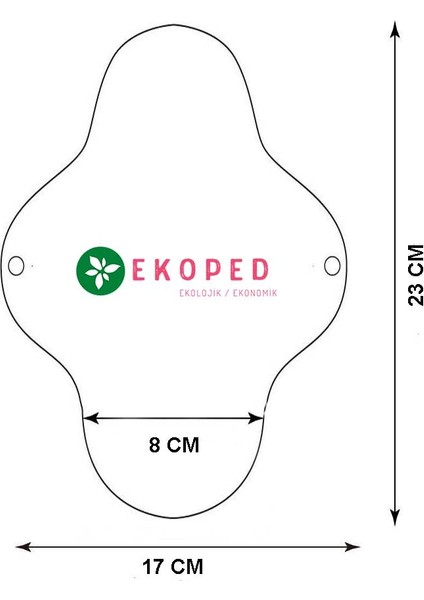 Doğal Yıkanabilir Kadın Pedi 5'li Krem (Normal)