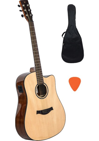 VA530CEQ Cutaway Elektro Akustik Gitar Parlak Cilalı - N (Naturel) fiyatları