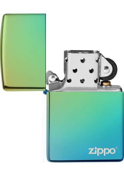 Çakmak 49191ZL High Polish Teal Zippo Logo