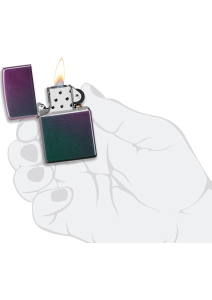 Iridescent Matte Çakmak Taşınabilir Rüzgar Geçirmez Özellikte Çevre Dostu indirimleri