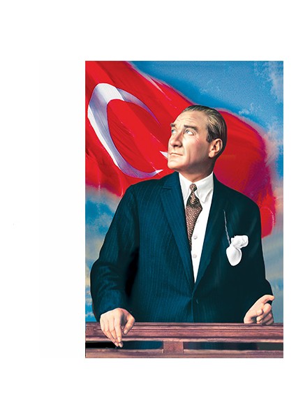 Bilgi Bayrak Atatürk Posteri 150 x 225 cm