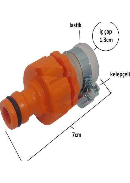 Musluk Hortum Bağlama Aparatı Plastik Metal Kelepçeli CekTeknik fiyatları