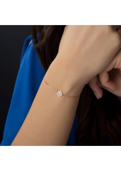 Altın Zincir Damla Bileklik 14K Rose Gold fiyatları