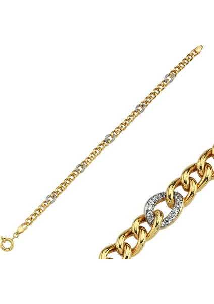 Altın Bileklilk 14K Gold Halat Tasarım