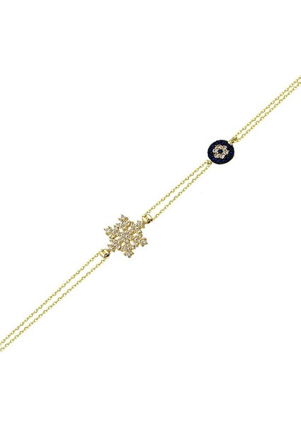 Sosyete Kartanesi Altın Zincir Bileklik 14K Gold