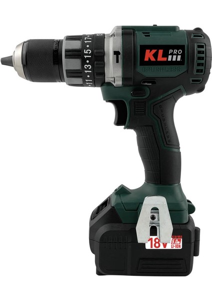 KLDM18BH-50 18V 5.0AH Li-Ion Çift Akülü Kömürsüz Profesyonel Darbeli Matkap