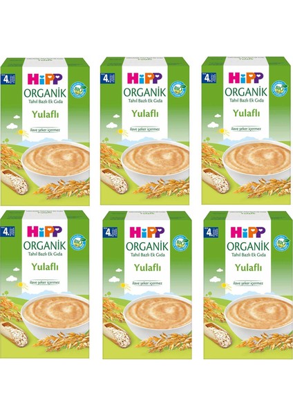 Organik Yulaflı Kaşık Maması 200 gr 6'lı Paket