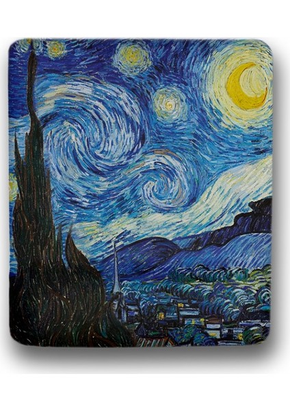 Atölye Çizgi Van Gogh Yıldızlı Gece Bilek Destekli Mouse Pad