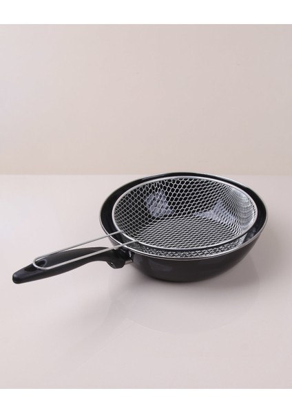 Emaye Kızartma Wok Tava