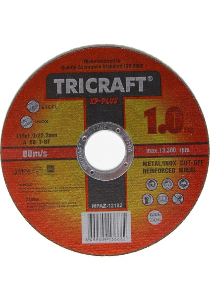 3'lü 115 mm Turbo Mermer Fayans Ahşap Metal Kesme Disk Seti